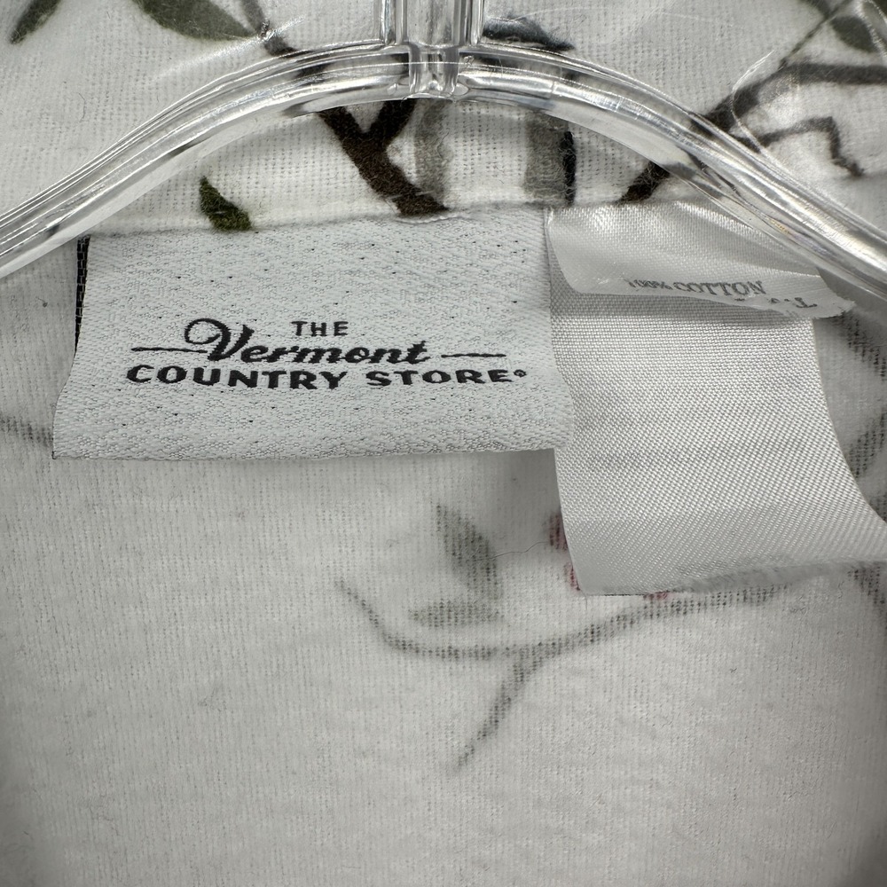 Vermont County Store Flannel Pajamas Size XL 1X Birds 3 Piece Set Snow Cardinal - Picture 4 of 14